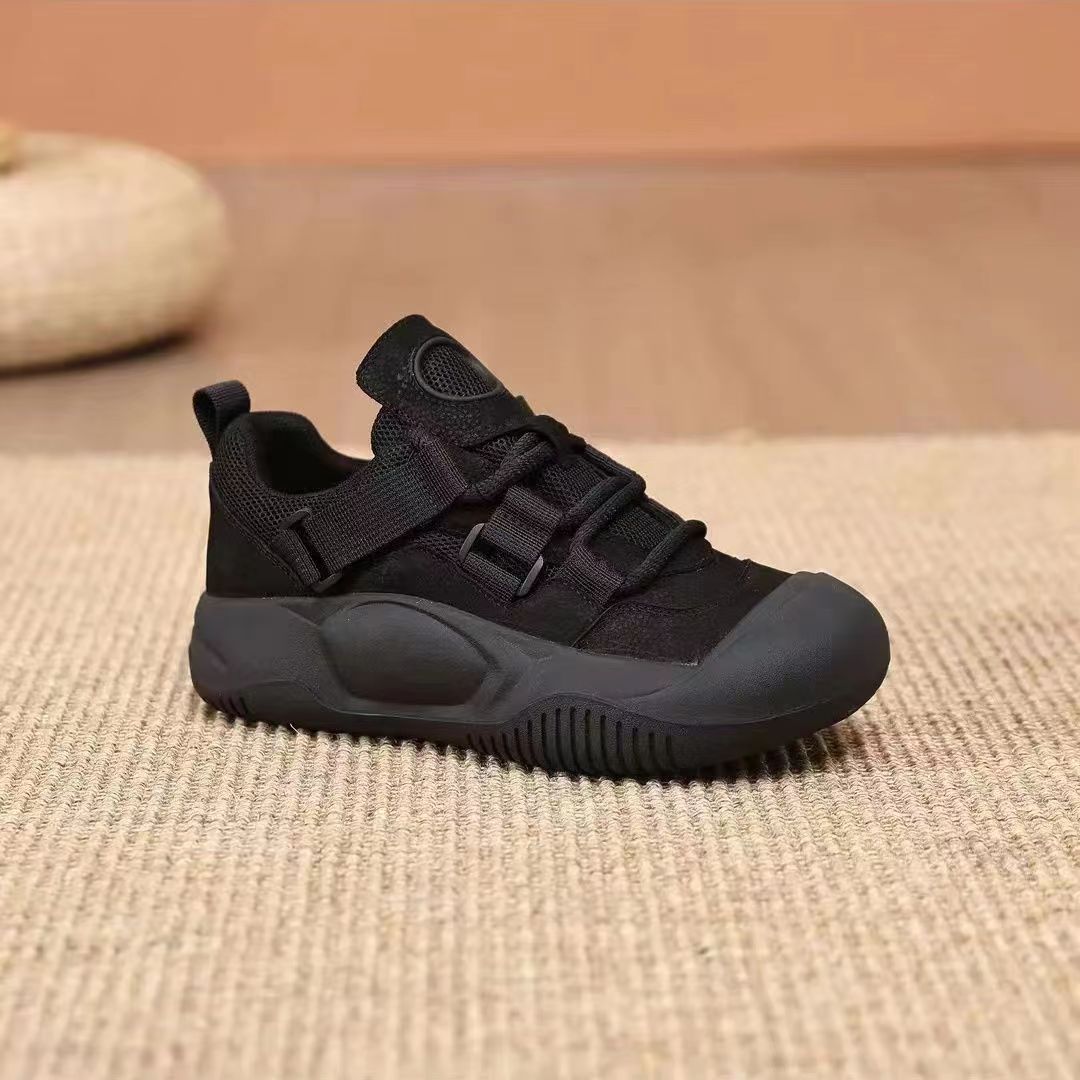 Wholesale 2023 Casual Thick Sole Increased Synthetic Leather Sports Running Shoes